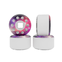 167144 SLIME WHEELS 58mm Worm Holes White  97a