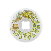 167146 SLIME WHEELS 56mm Sam Hitz White Full Combo 99a
